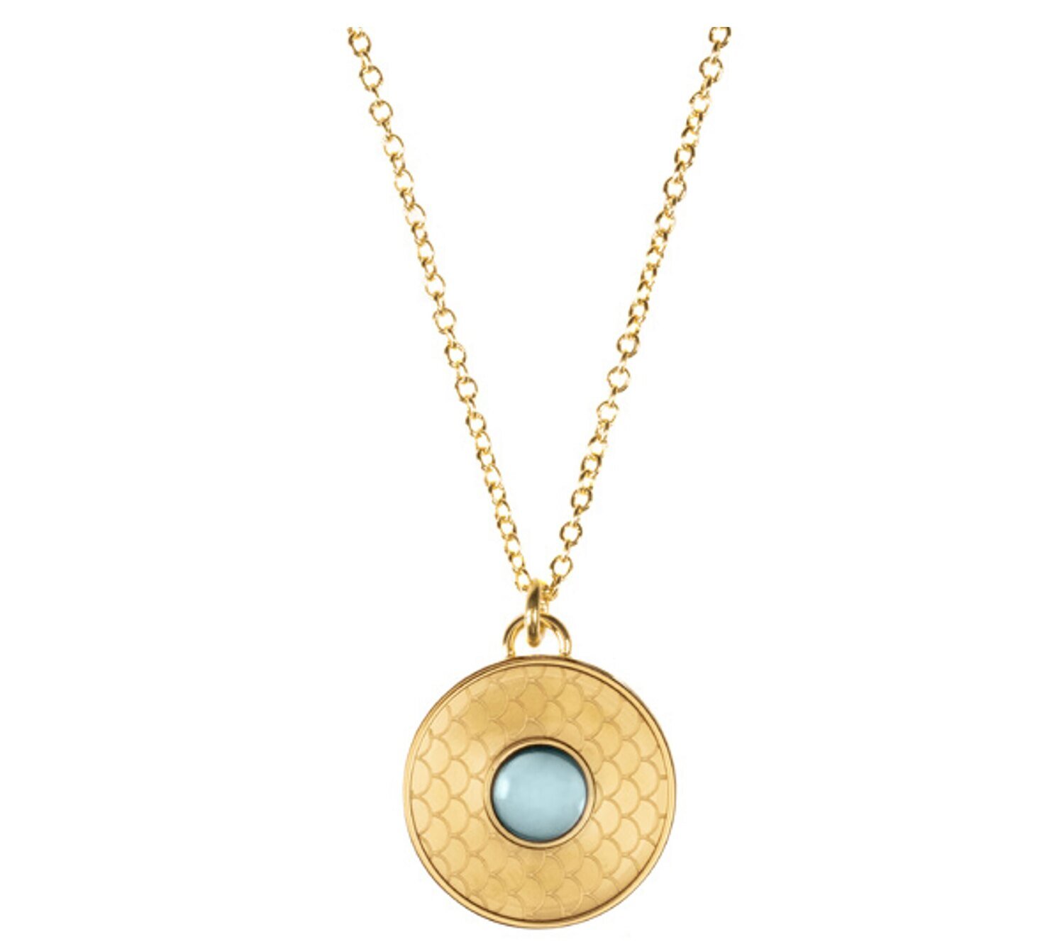 Halcyon Days Salamander Cabochon Aquamarine Gold Necklace PDSAC30CG, MPN: PDSAC30CG,