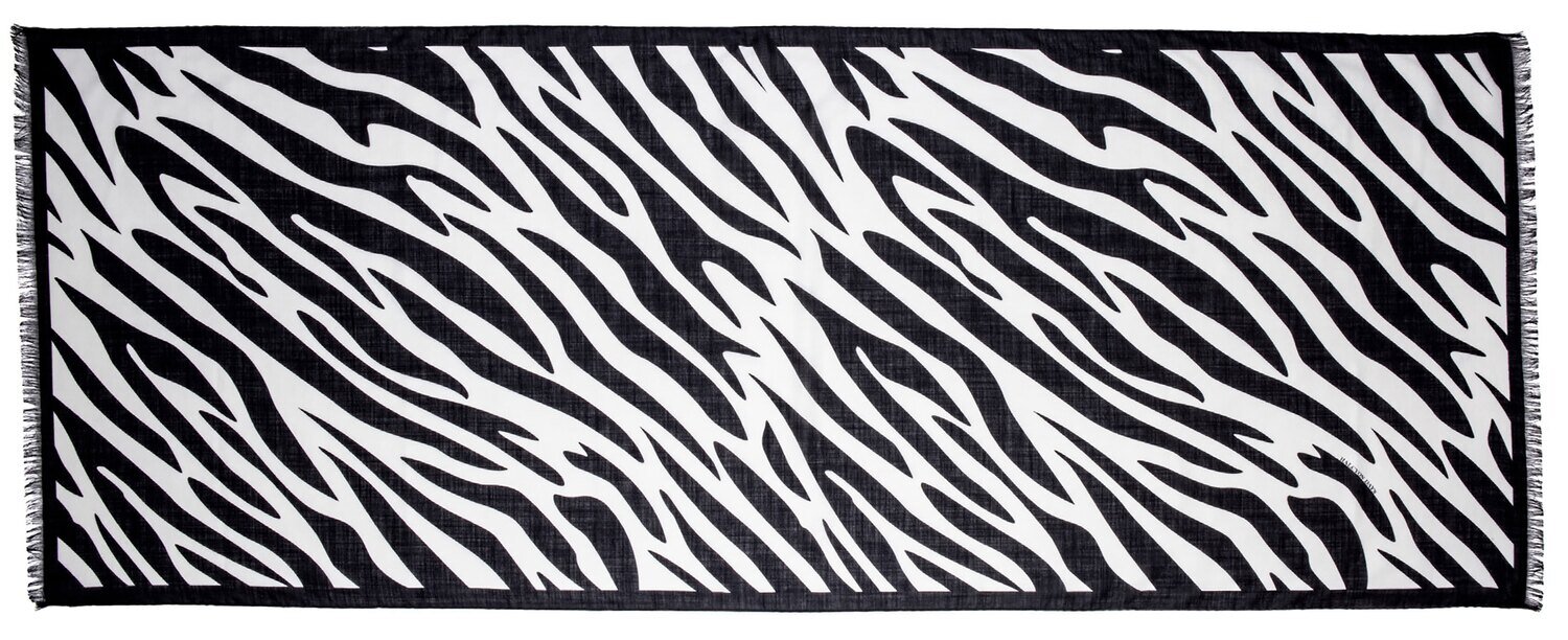 Halcyon Days Zebra Print 170cm x 65cm Wool Silk Long Scarf SAZEB02W65, MPN: SAZEB02W65, 50563278095…