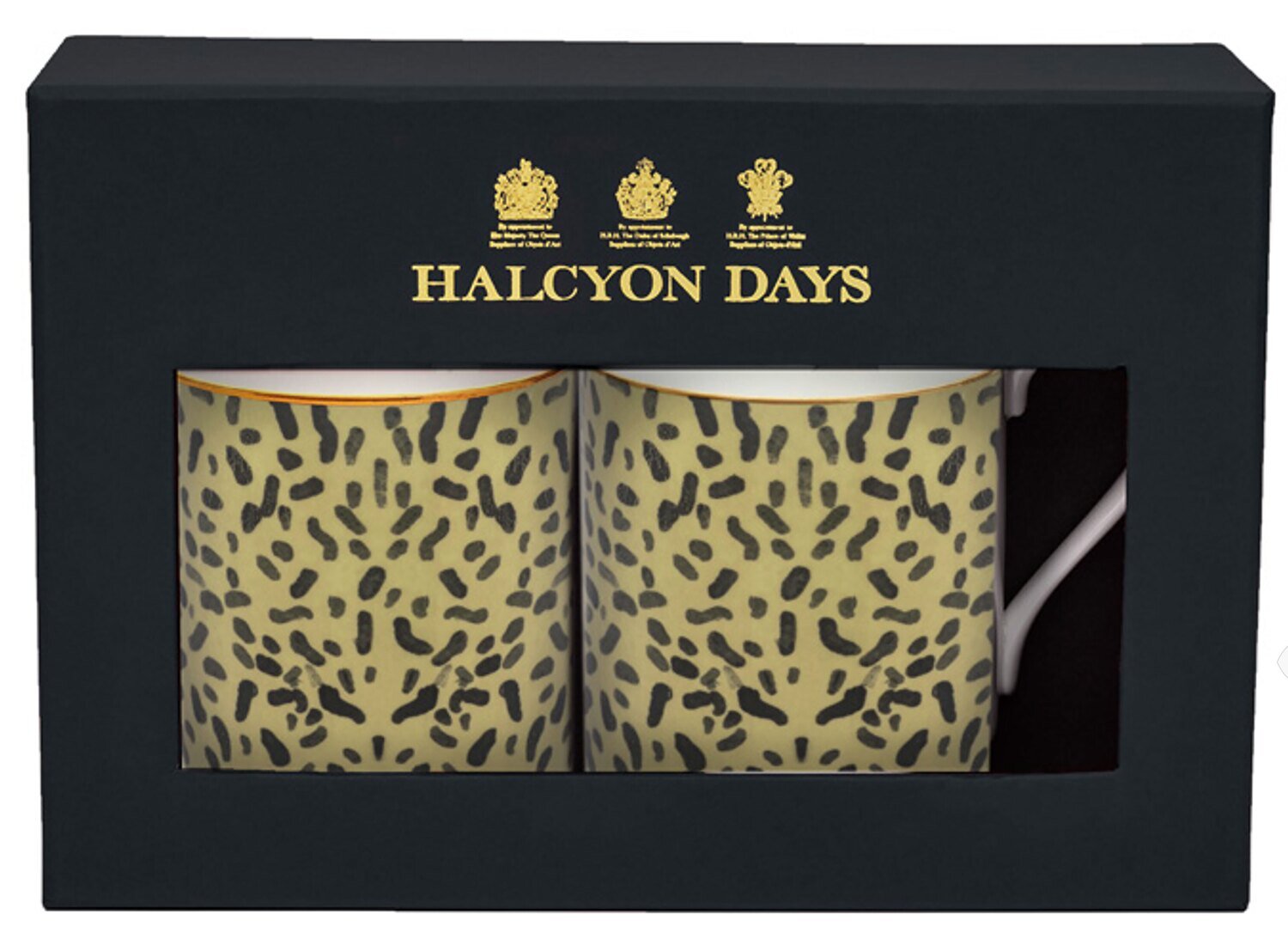 Halcyon Days TR Leopard Mug Set of 2 BCTRA01MSG, MPN: BCTRA01MSG,