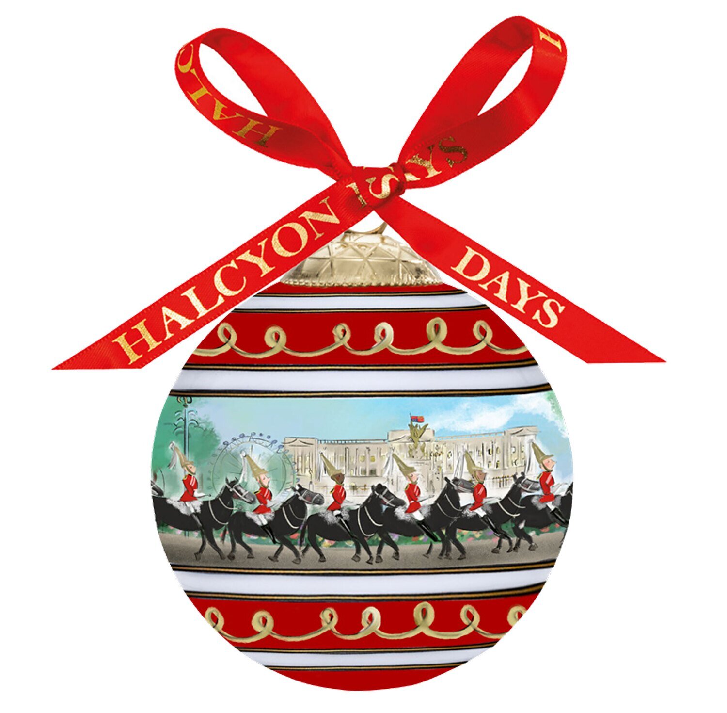 Halcyon Days TR Life Guards on Parade 3" Bauble Ornament BCTLG01XBN