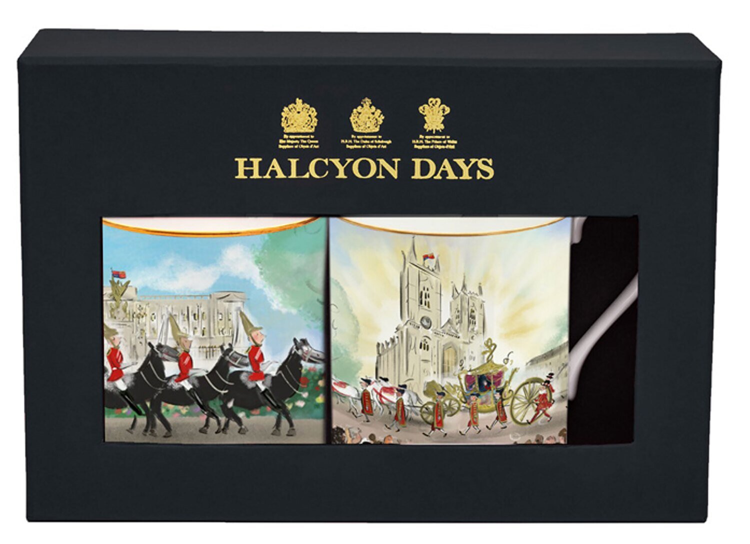 Halcyon Days TR Life Guards &amp; Westminster Abbey Mug Set BCTLC01MSG