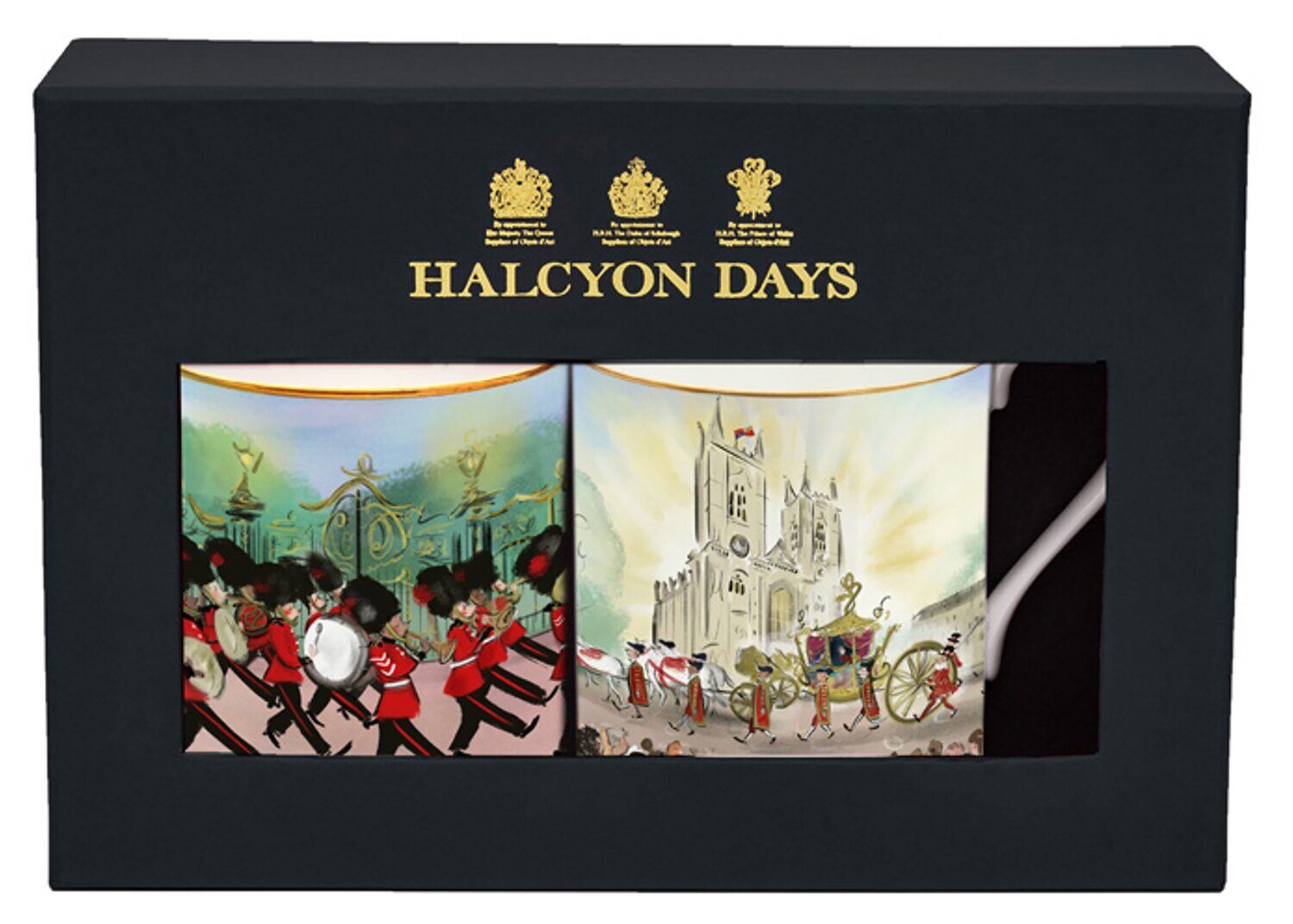 Halcyon Days TR Marching Down the Mall & Westminster Abbey Mug Set BCTMW01MSG