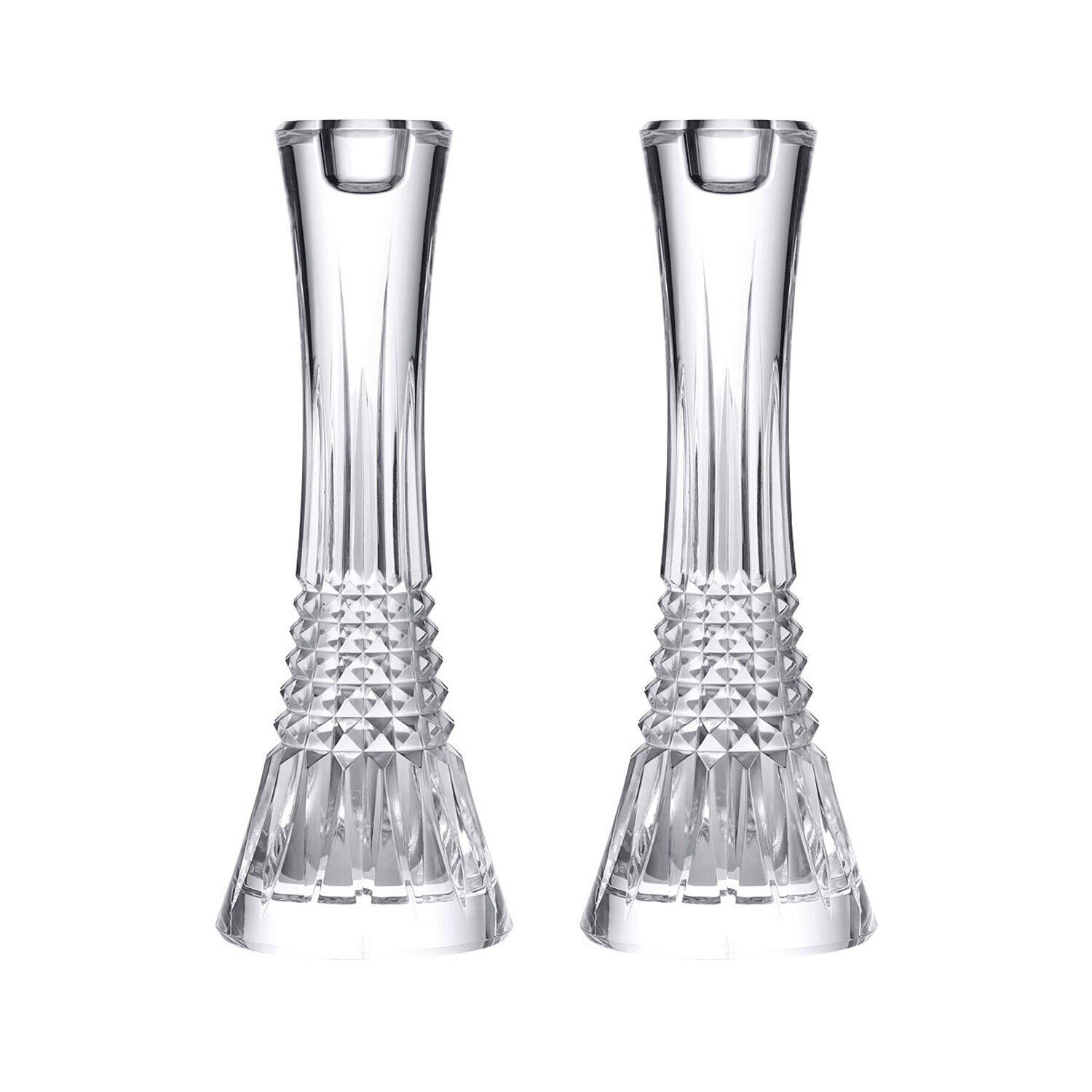 Waterford Lismore Diamond Candlestick 10 Inch Set of 2 1065331