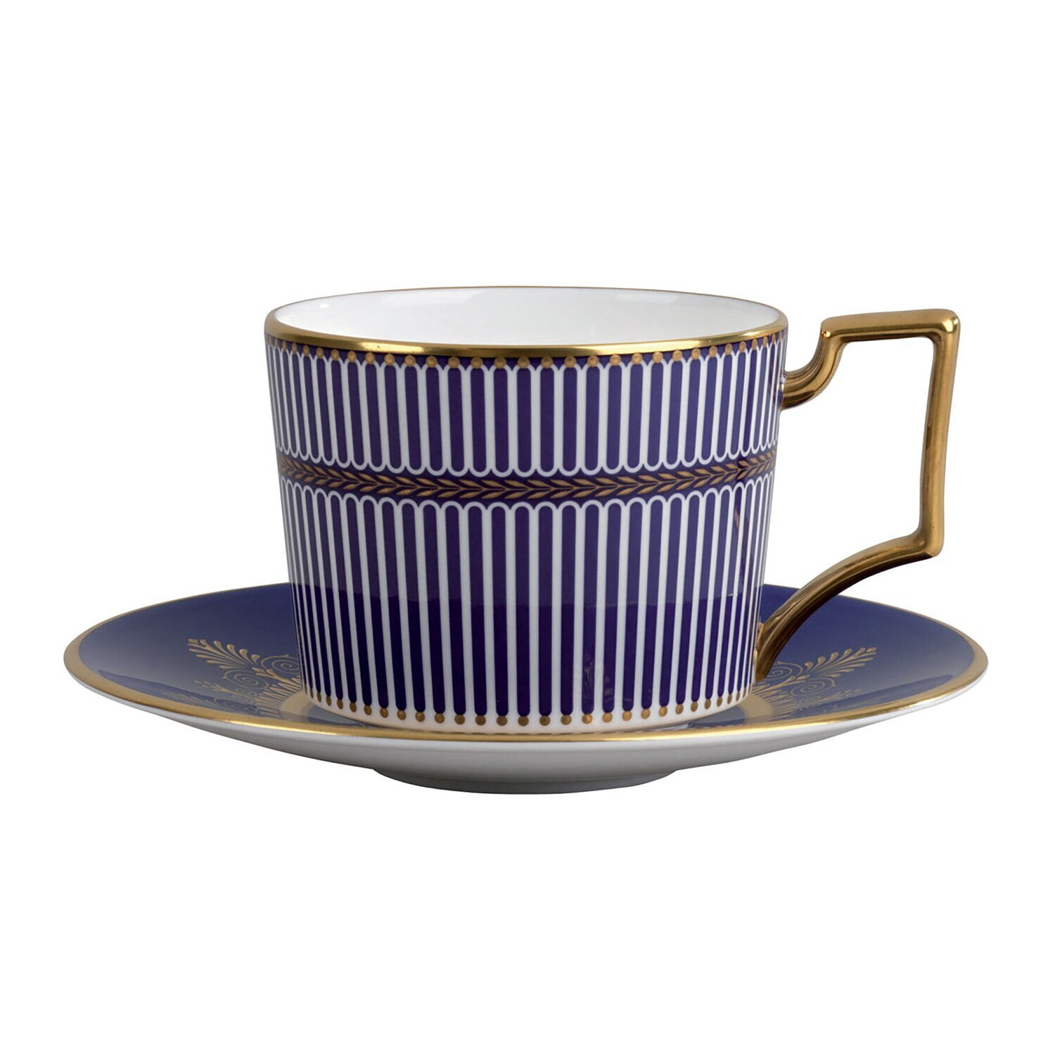 Wedgwood Anthemion Blue Teacup & Saucer 1053094