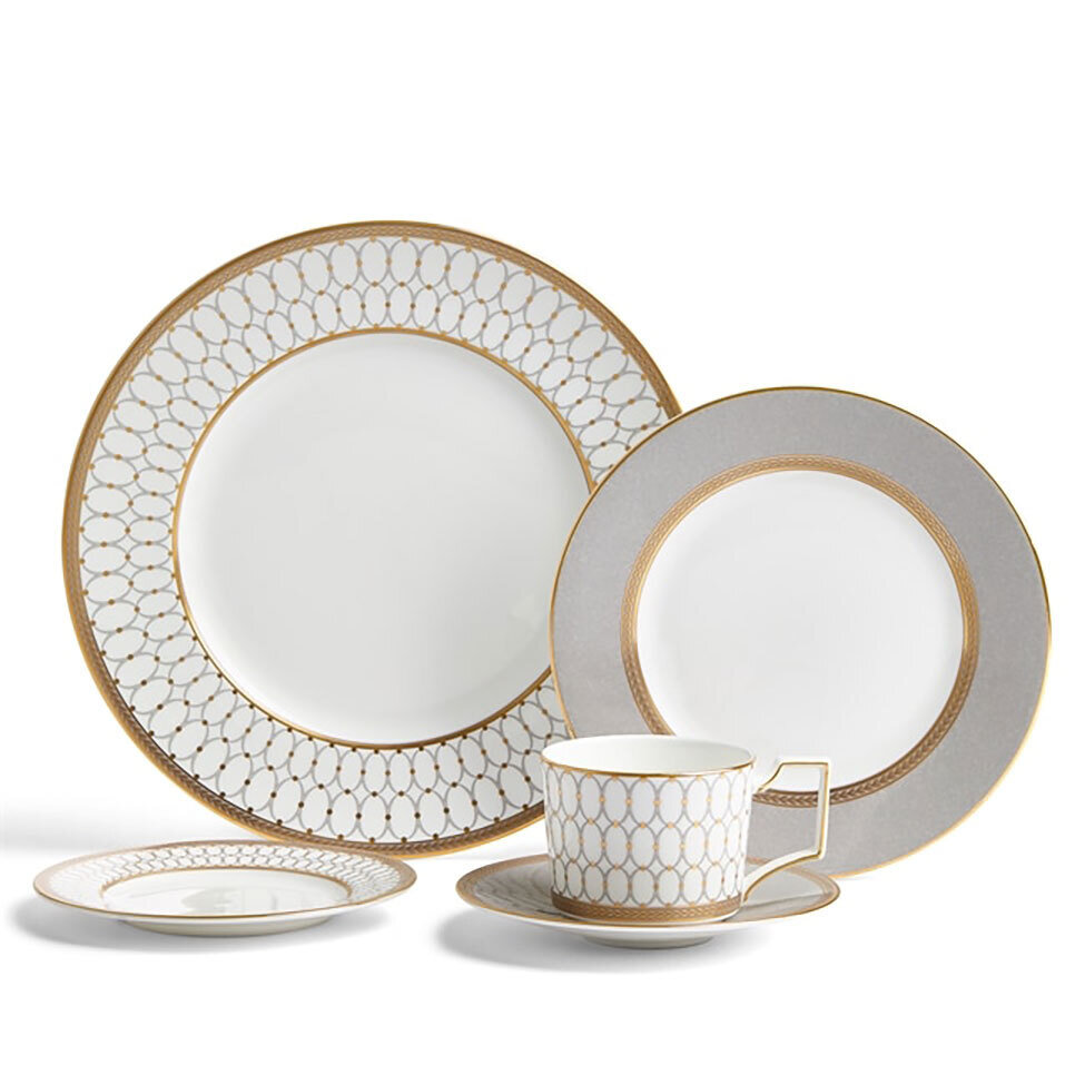 Wedgwood Renaissance Grey 5-Piece Place Setting 1065319, MPN: 1065319, 701587471954