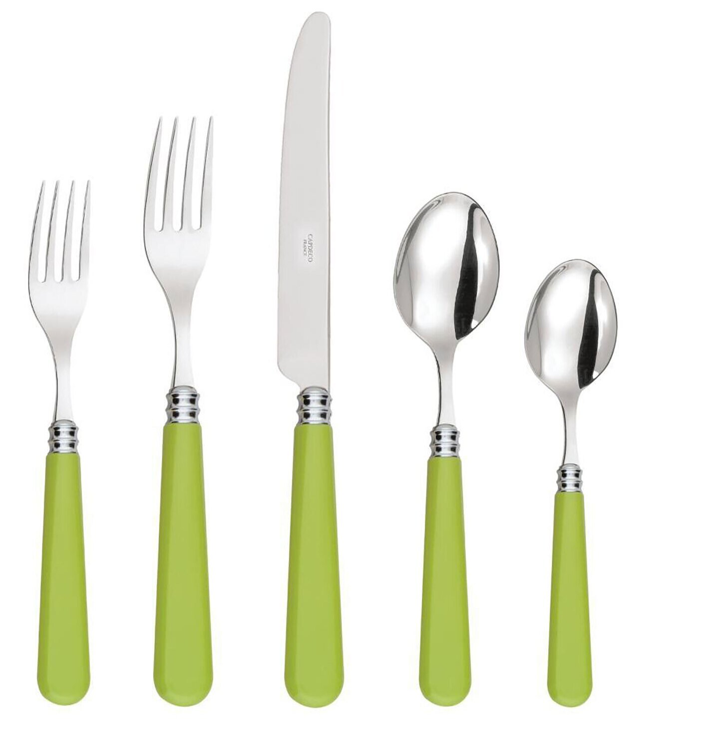 Capdeco Altea Lime Green 5 Piece Place Setting ALT21-5SET, MPN: ALT21-5SET, 3700922748161