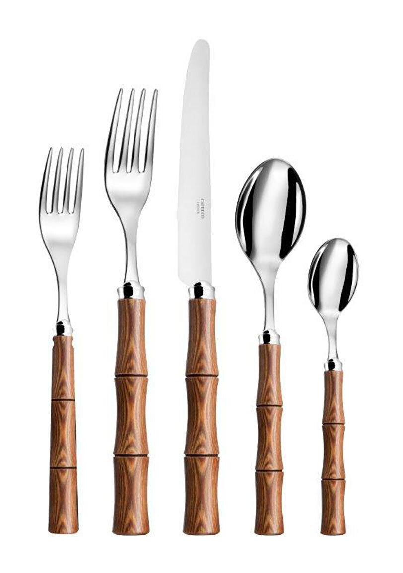 Capdeco Byblos Beechwood Wood 5 Piece Place Setting BYB70-5SET