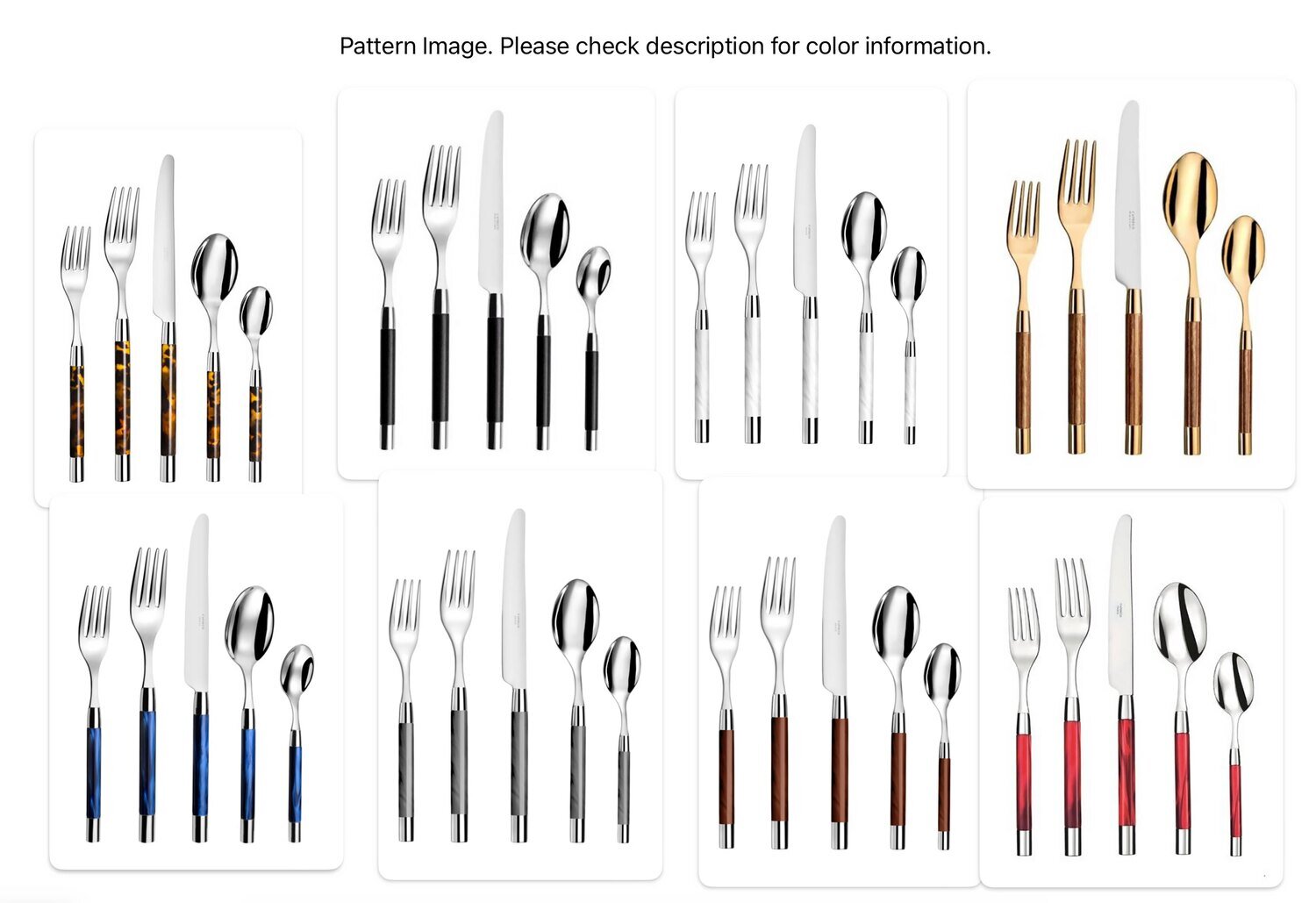 Capdeco Conty Black Ivory Dinner Fork CON0701-FT, MPN: CON0701-FT, 3700922727494