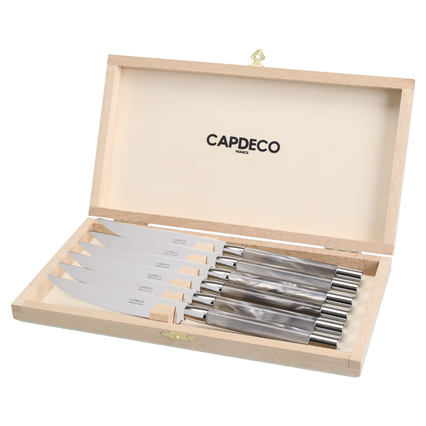 Capdeco Conty Grey Steak Knives Set CON38-6KS, MPN: CON38-6KS, 3700922731293