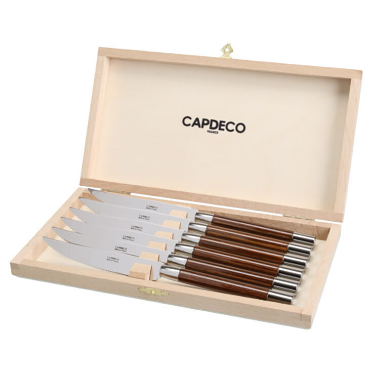 Capdeco Conty Wood Steak Knives Set CON70-6KS