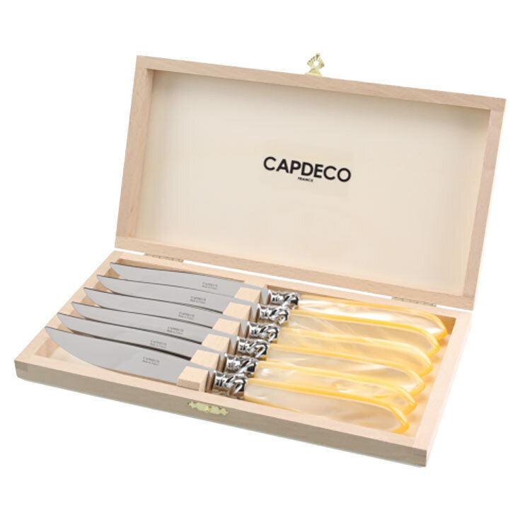Capdeco Diana Pearl Set of 6 Steak Knives DIA50-6KS, MPN: DIA50-6KS, 3700922730876