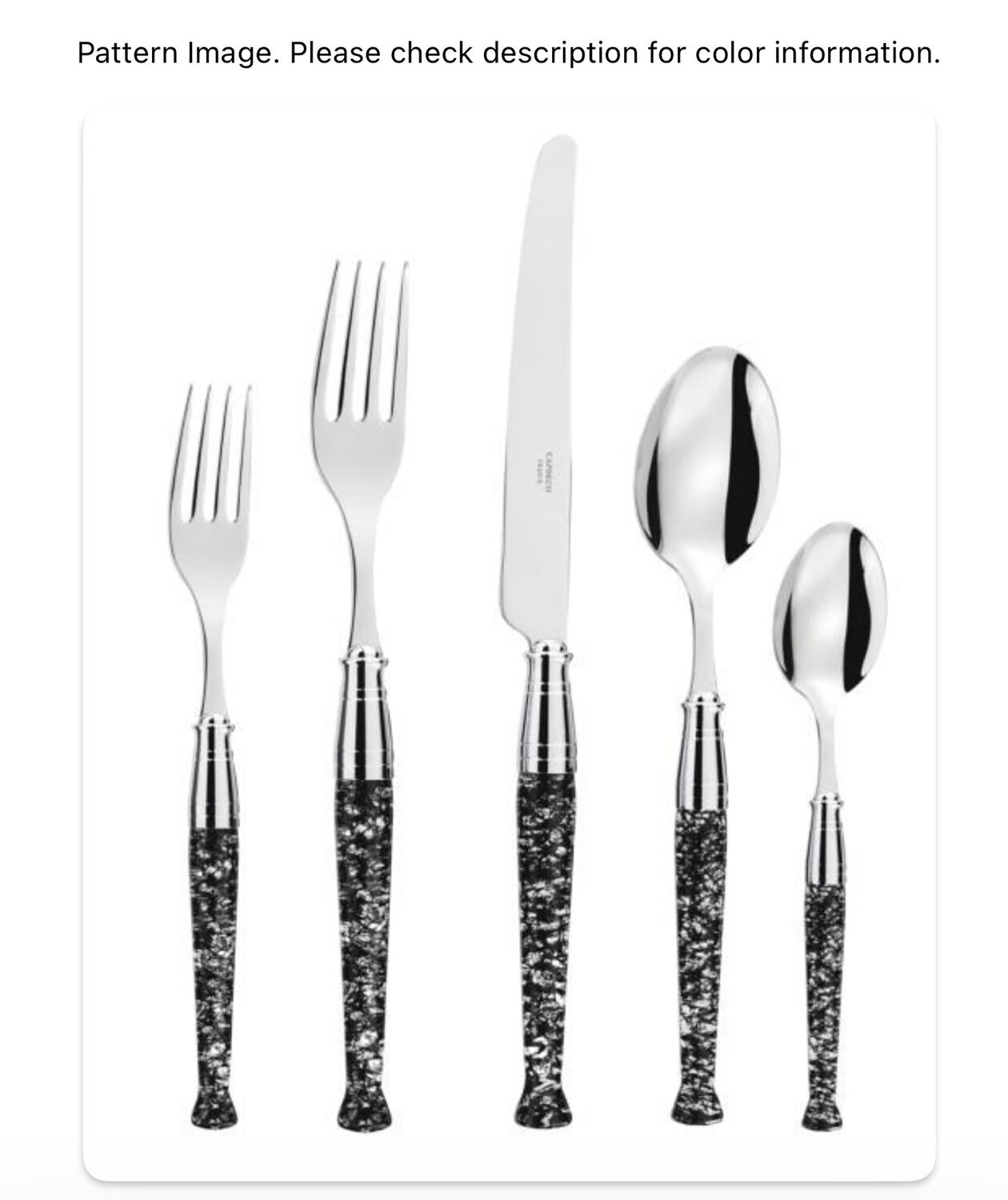 Capdeco Lido Black Serving Spoon LID48-CR, MPN: LID48-CR, 3700922715903