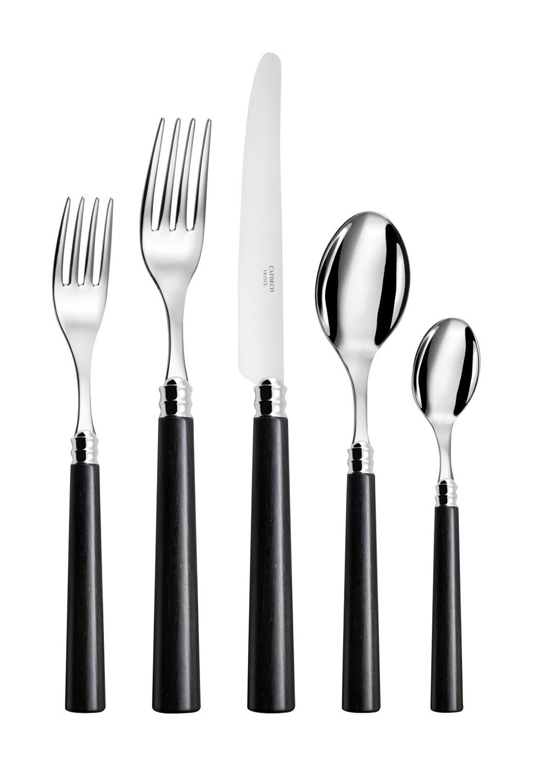 Capdeco Marat Black 5 Piece Place Setting MAR78-5SET, MPN: MAR78-5SET, 3700922742800