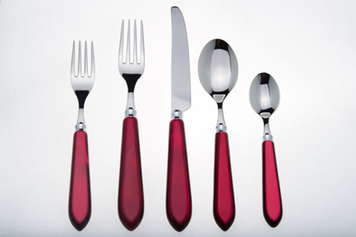 Capdeco Omega Ruby Red 5 Piece Place Setting OME58-5SET, MPN: OME58-5SET, 3700922717365