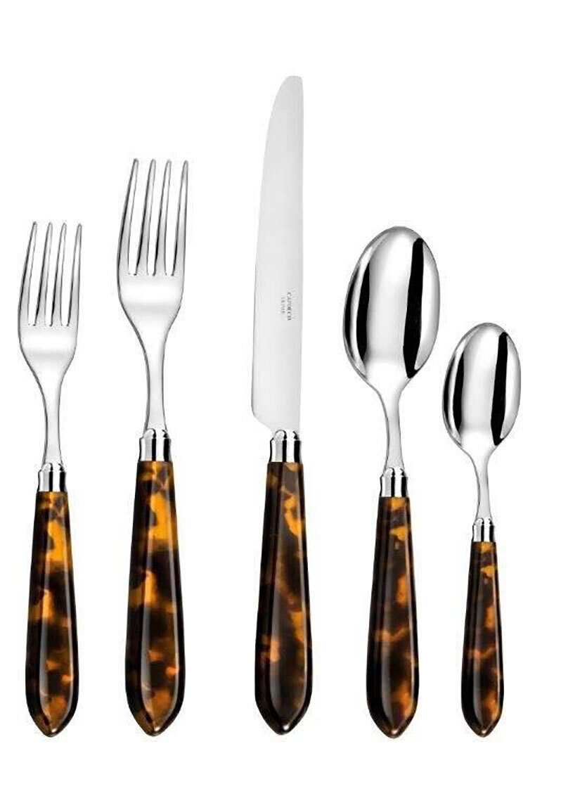 Capdeco Omega Tortoise 5 Piece Place Setting OME54-5SET
