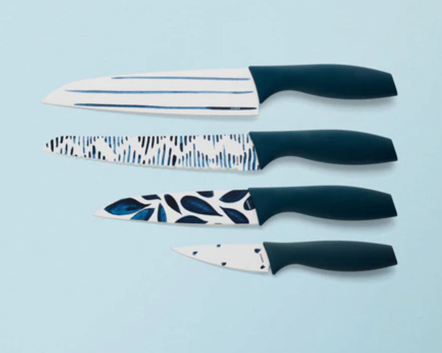 Lenox Blue Bay Printed Knives 4 Piece Set 894584, MPN: 894584, 194372024839