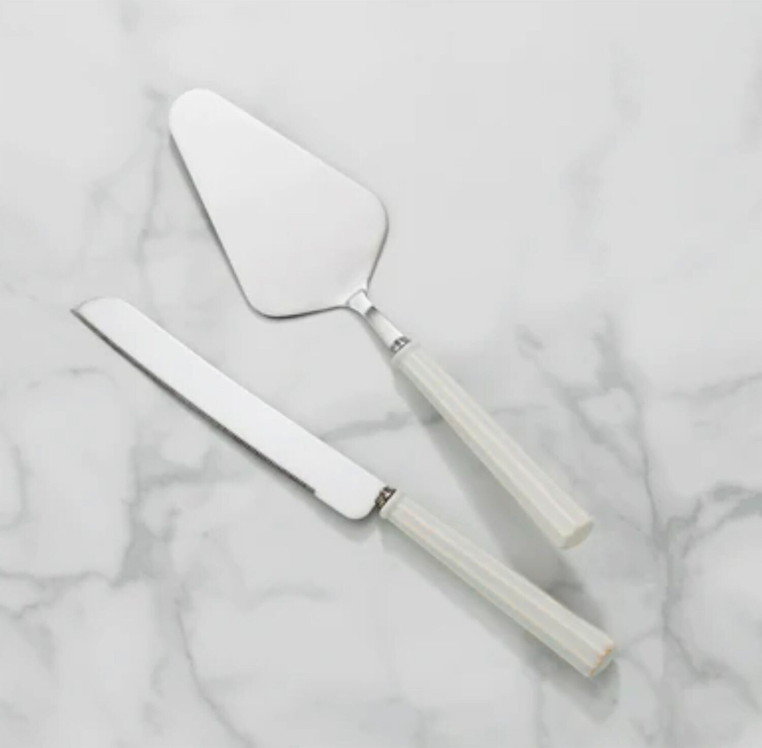 Lenox French Perle Scallop Cake Knife &amp; Server 895080, MPN: 895080, 194372027069