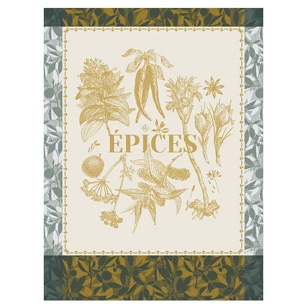 Le Jacquard Francais epices &amp; Aromates Yellow Tea Towel 24 x 31 Inch 28551 Set of 4, MPN: 28551, 36…