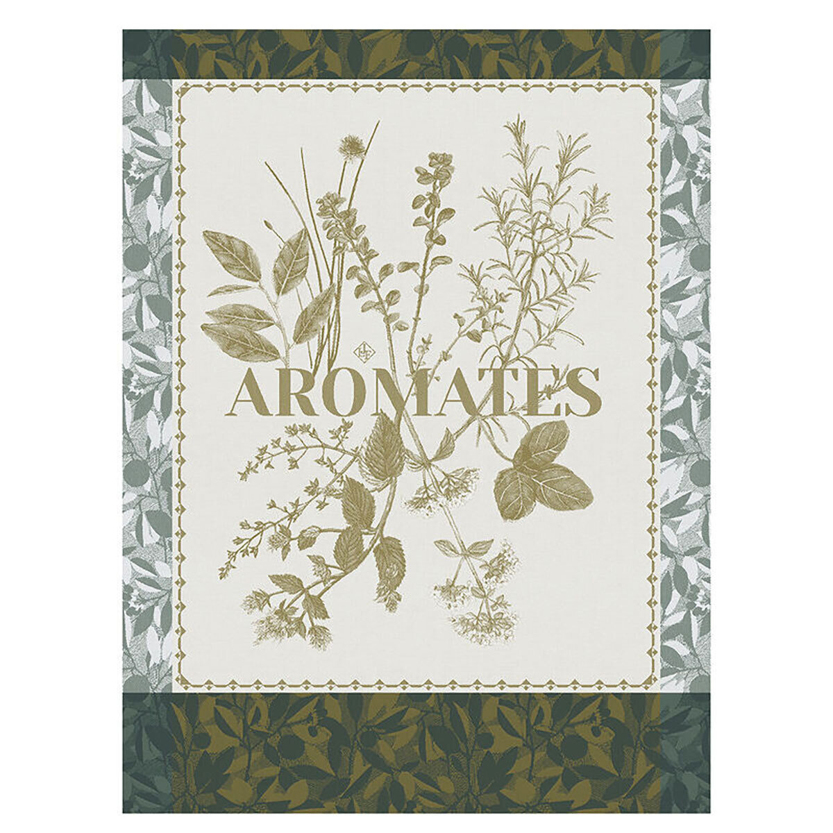 Le Jacquard Francais epices &amp; Aromates Green Tea Towel 24 x 31 Inch 28552 Set of 4, MPN: 28552, 366…