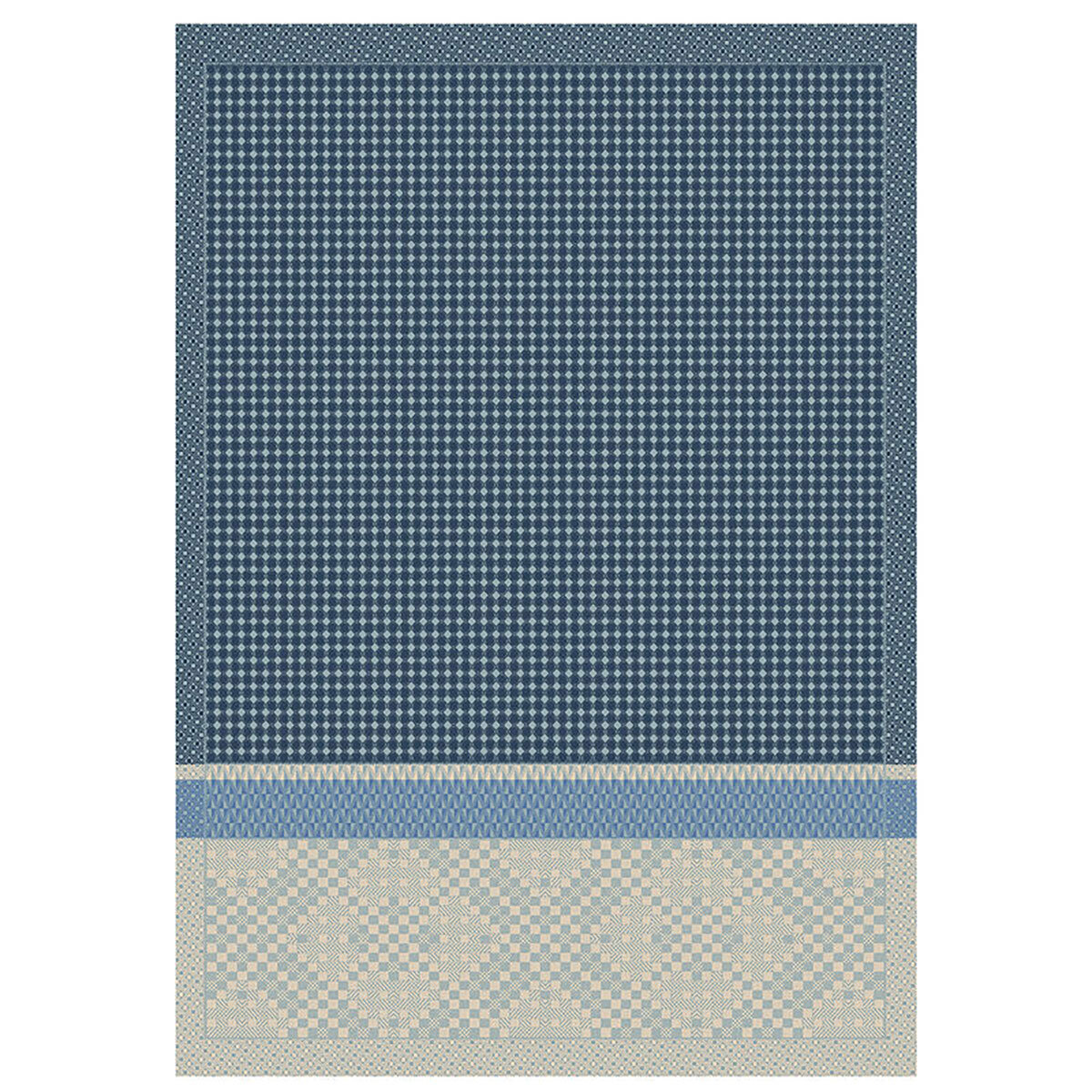Le Jacquard Francais Essentiel Graphique Blue Hand Towel 21 x 15 Inch 28679 Set of 4, MPN: 28679, 3…
