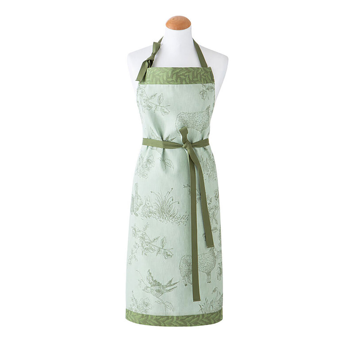 Le Jacquard Francais Josephine Green Apron 35 x 38 Inch 28539, MPN: 28539, 3660269285395