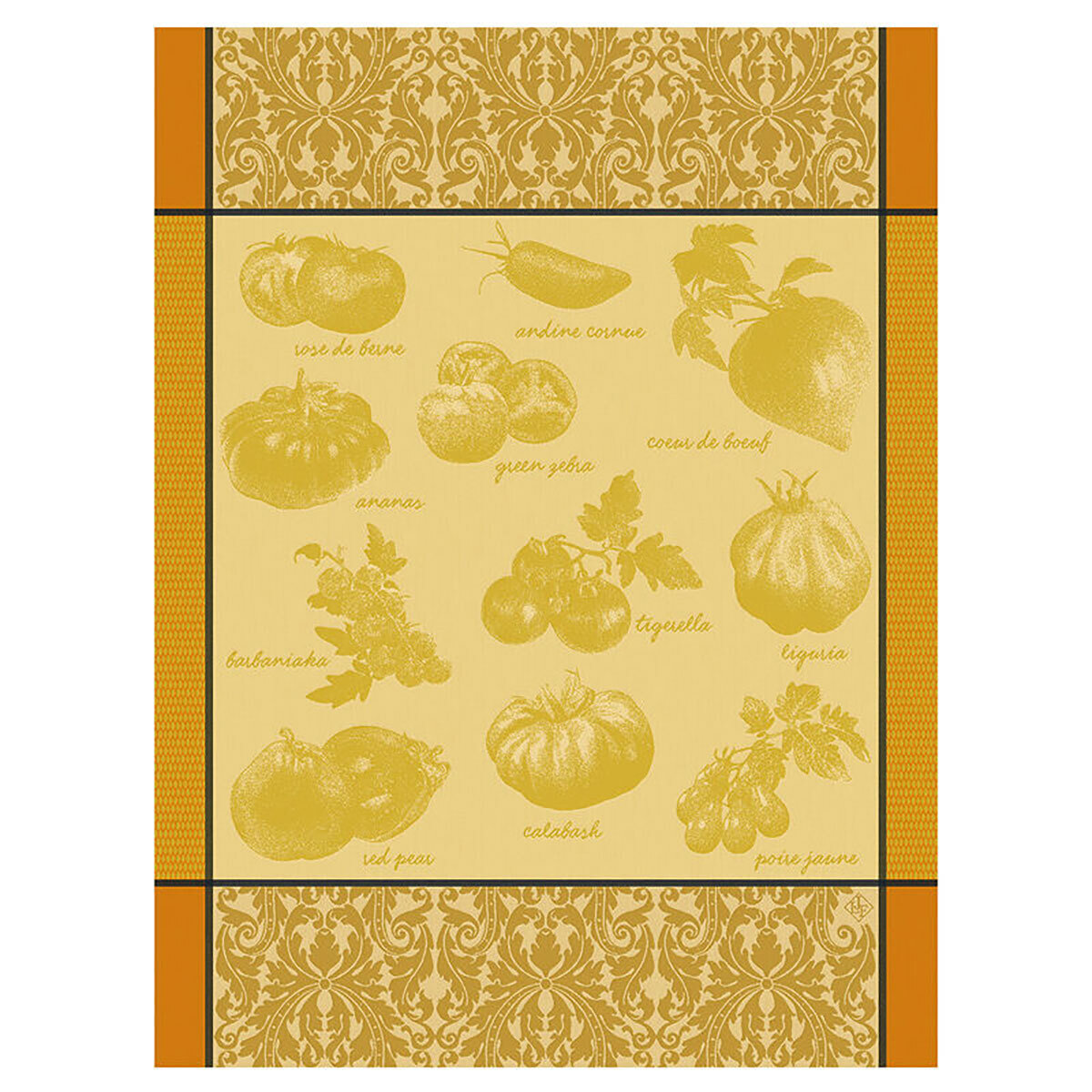 Le Jacquard Francais Tomates Etc Yellow Tea Towel 24 x 31 Inch 28548 Set of 4, MPN: 28548, 36602692…