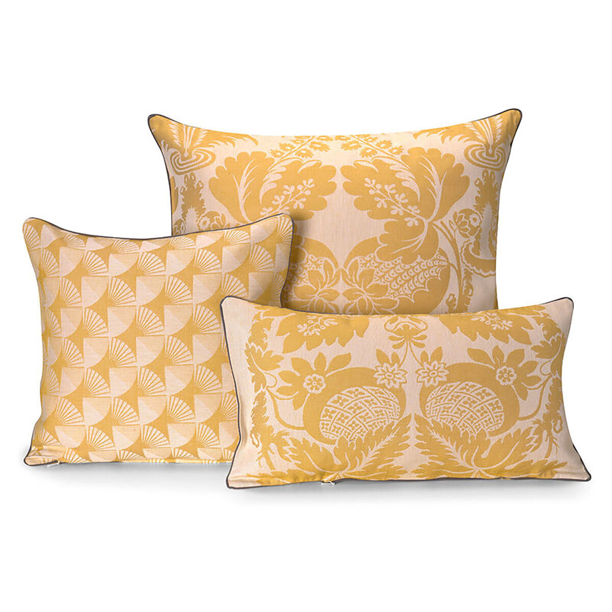 Le Jacquard Francais Soleil Yellow Cushion Cover 12 x 20 Inch 28711, MPN: 28711, 3660269287115