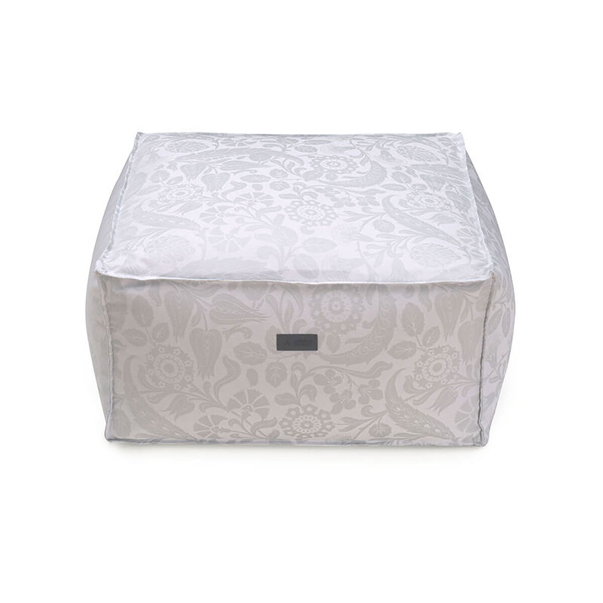 Le Jacquard Francais Voyage Iconique Grey Pouf 24 x 24 x 12 Inch 28802, MPN: 28802, 3660269288020