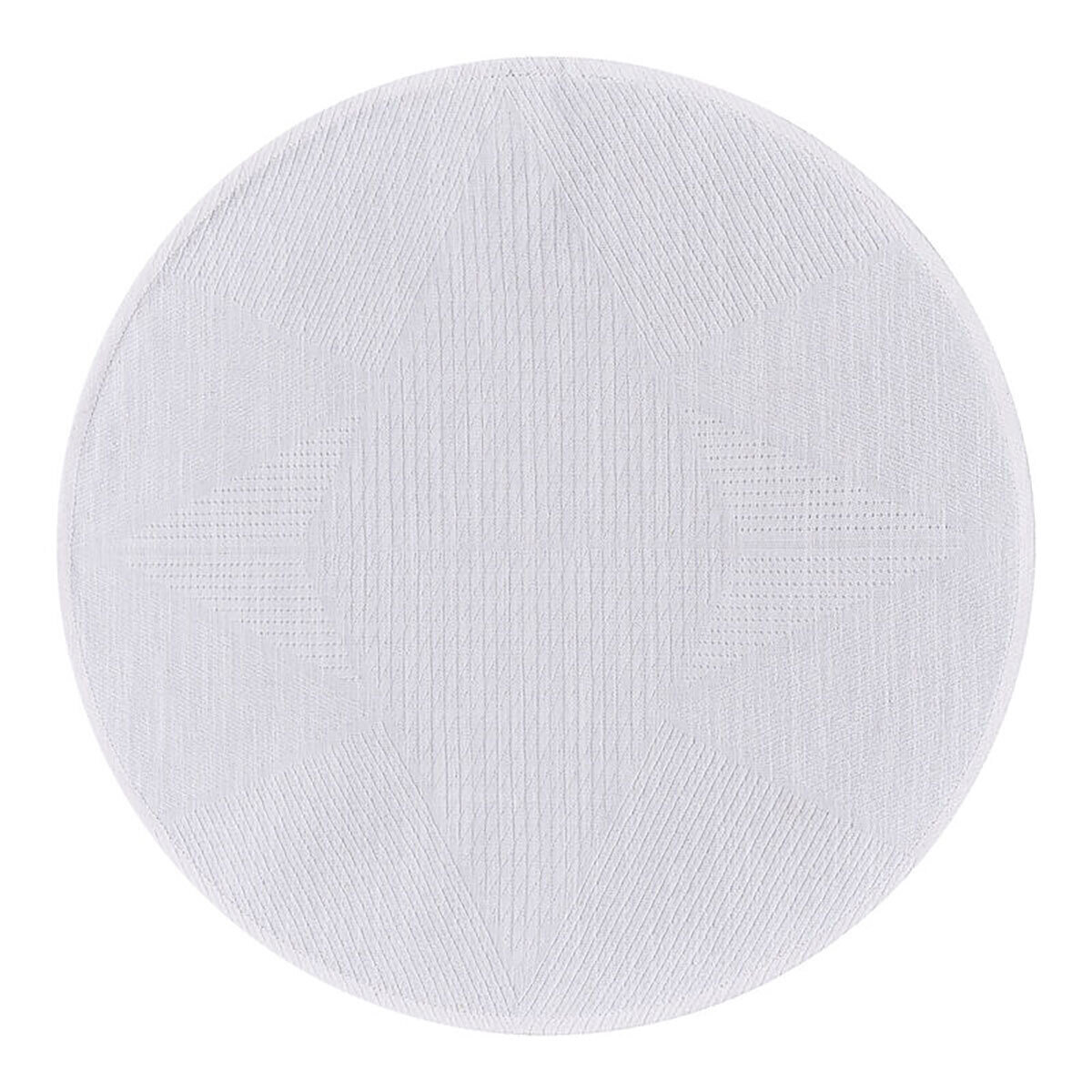 Le Jacquard Francais Club Etoile White Placemat Diameter 16 Inch 28851 Set of 4, MPN: 28851, 366026…