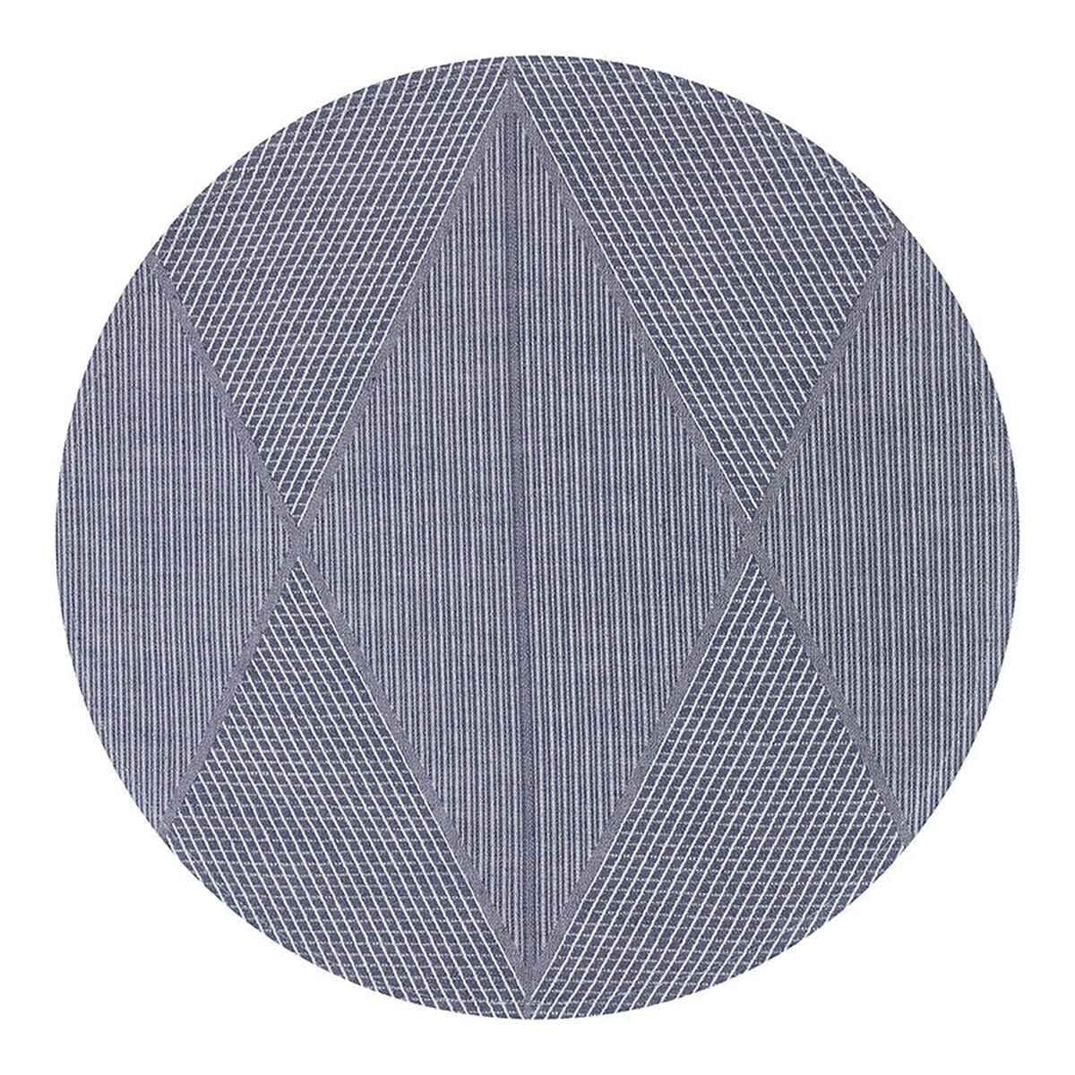 Le Jacquard Francais Club Losanges Blue Placemat Diameter 16 Inch 28839 Set of 4, MPN: 28839, 36602…