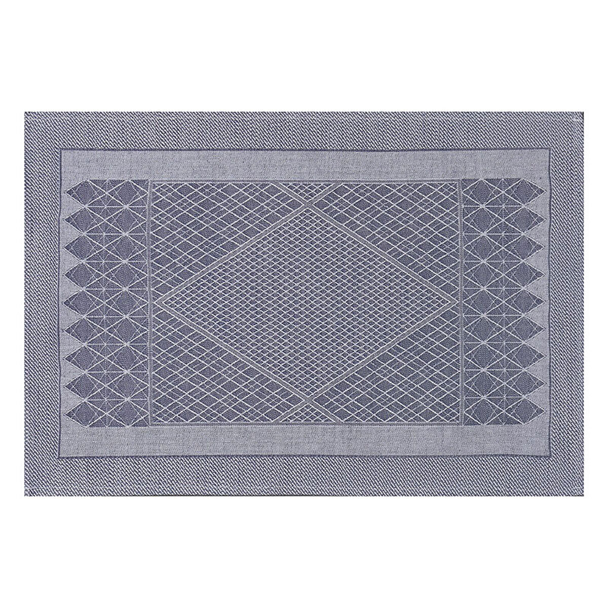 Le Jacquard Francais Club Satin Blue Placemat 21 x 13 Inch 28841 Set of 4, MPN: 28841, 3660269288419