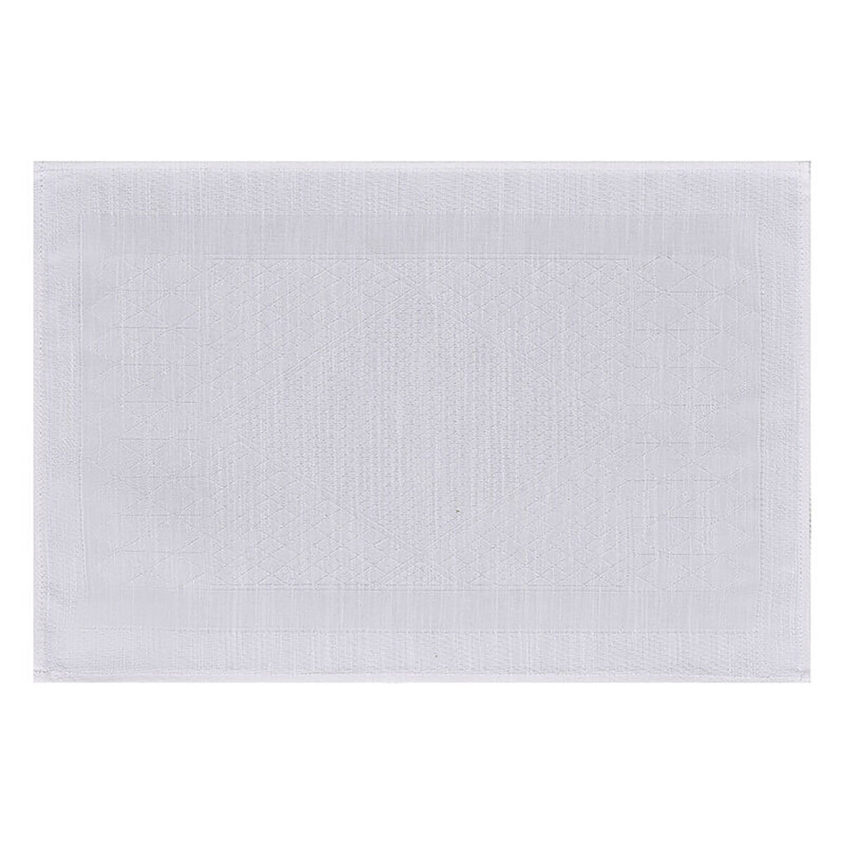 Le Jacquard Francais Club Satin White Placemat 21 x 13 Inch 28850 Set of 4, MPN: 28850, 36602692885…