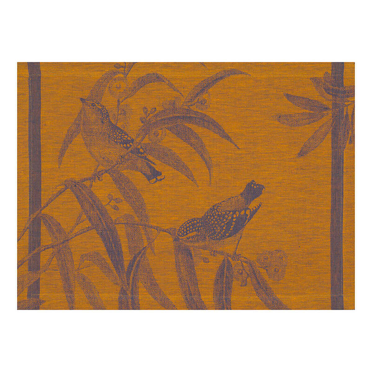 Le Jacquard Francais Voliere Blue Placemat 21 x 15 Inch 28260 Set of 4, MPN: 28260, 3660269282608