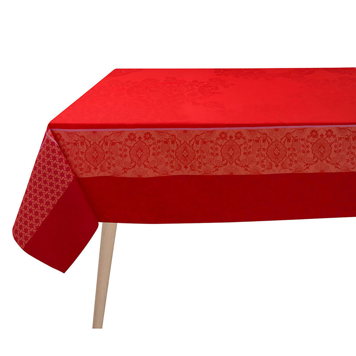 Le Jacquard Francais Voyage Iconique Red Tablecloth 68 x 125 Inch 28606, MPN: 28606, 3660269286064