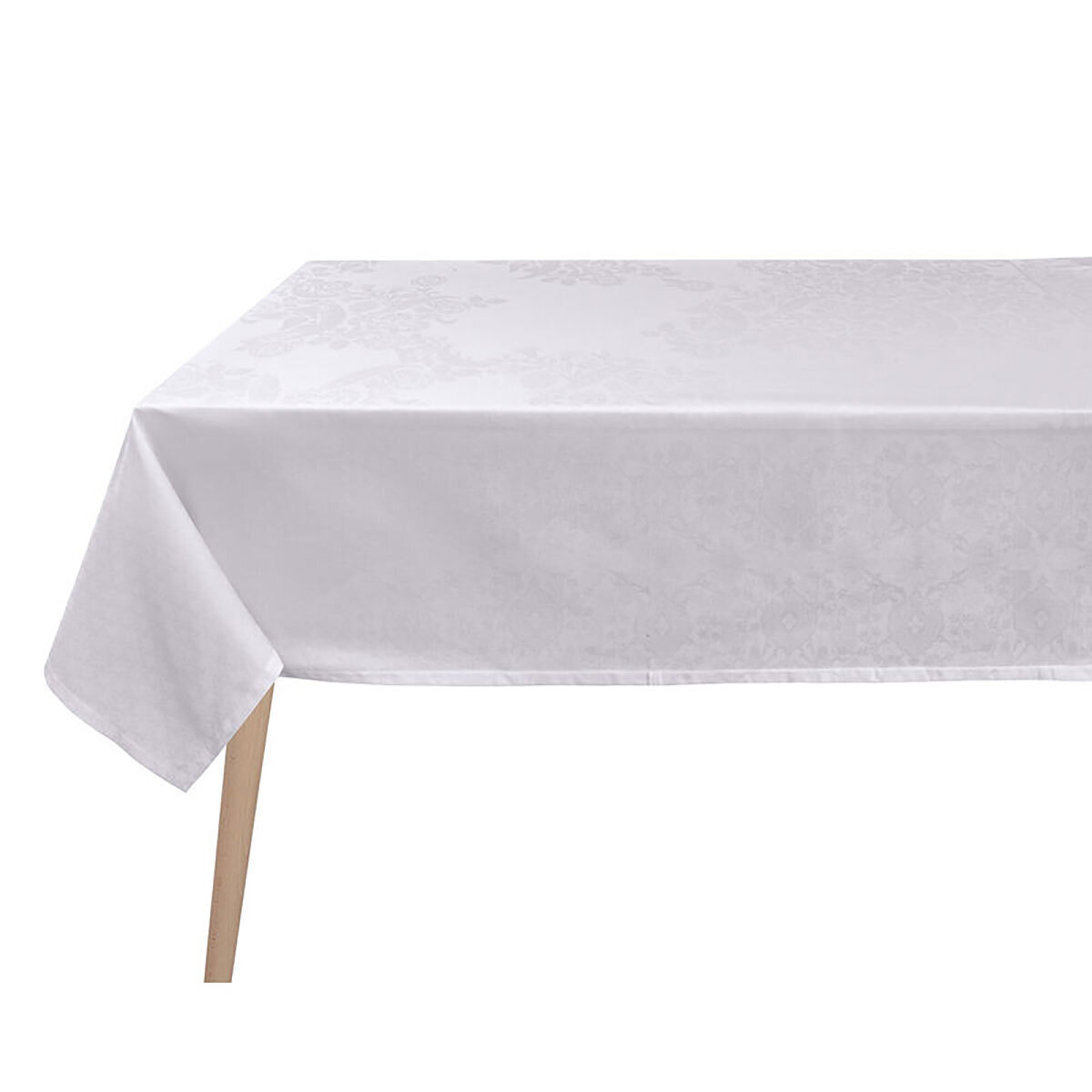 Le Jacquard Francais Voyage Iconique White Tablecloth 86 x 86 Inch 28665, MPN: 28665, 3660269286651