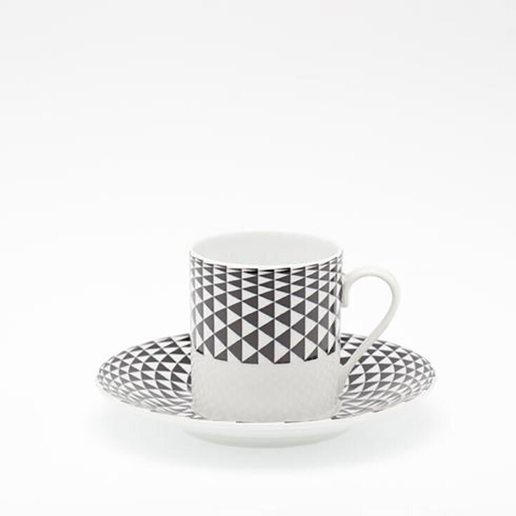 Royal Limoges Black Diamonds Coffee Saucer T100-REC20748, MPN: T100-REC20748, 3700409931789