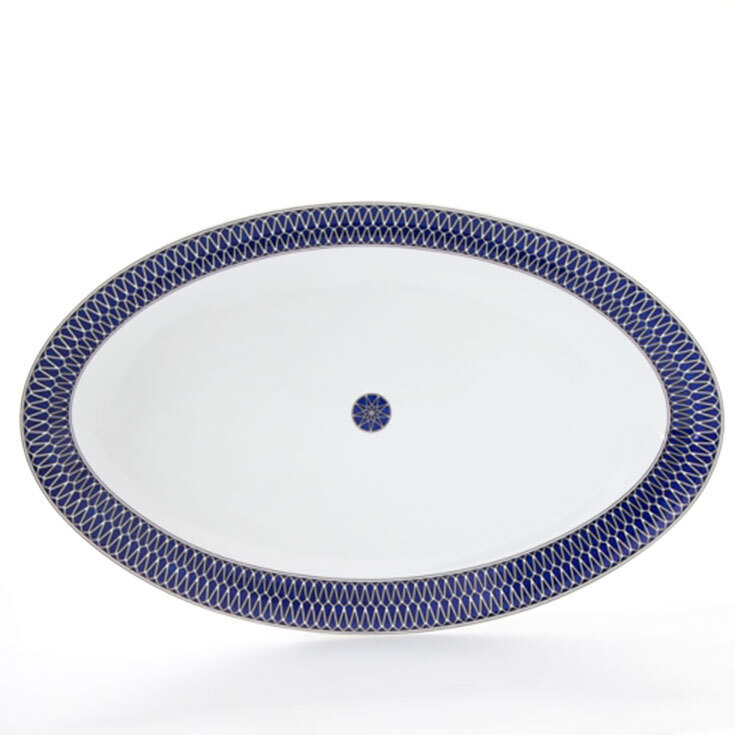 Royal Limoges Blue Star Oval Platter Large L414-REC20797