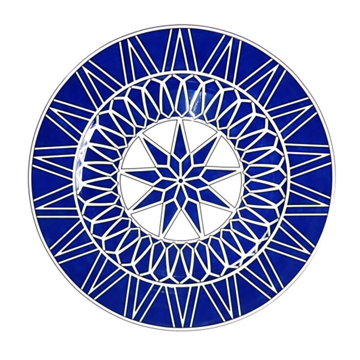 Royal Limoges Blue Star Presentation Plate B300-REC20797, MPN: B300-REC20797, 3700409922404