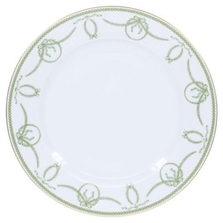 Royal Limoges Cheverny Green Dinner Plate B275-REC10408