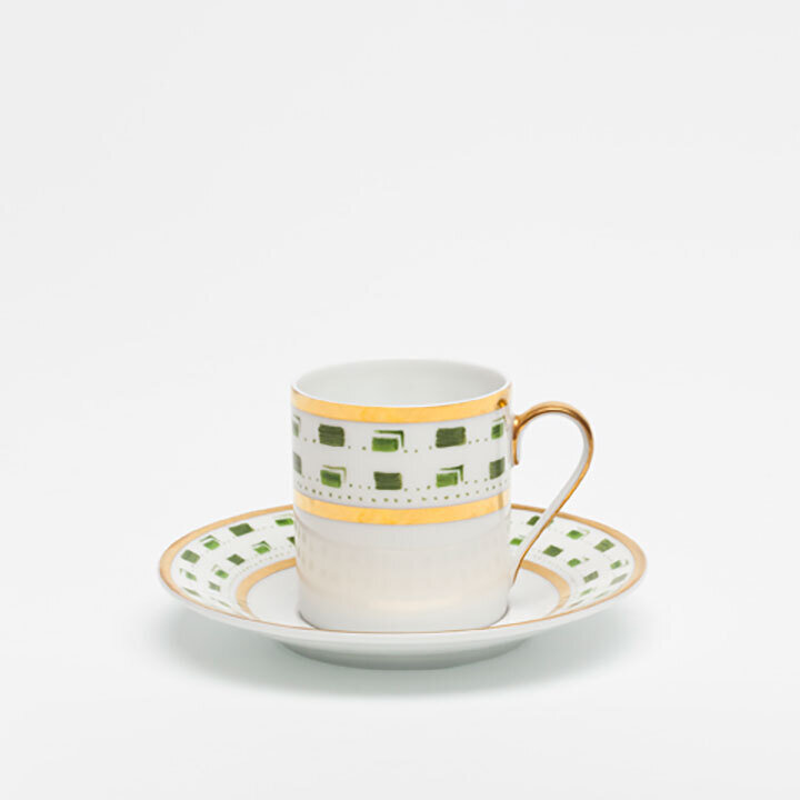 Royal Limoges La Bocca Green Coffee Saucer T100-REC20663, MPN: T100-REC20663, 3700409914058