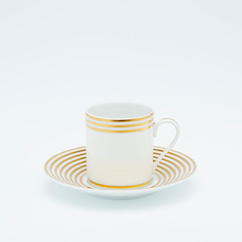 Royal Limoges Lattitudes Gold Coffee Cup R200-REC20574, MPN: R200-REC20574, 3700409930751
