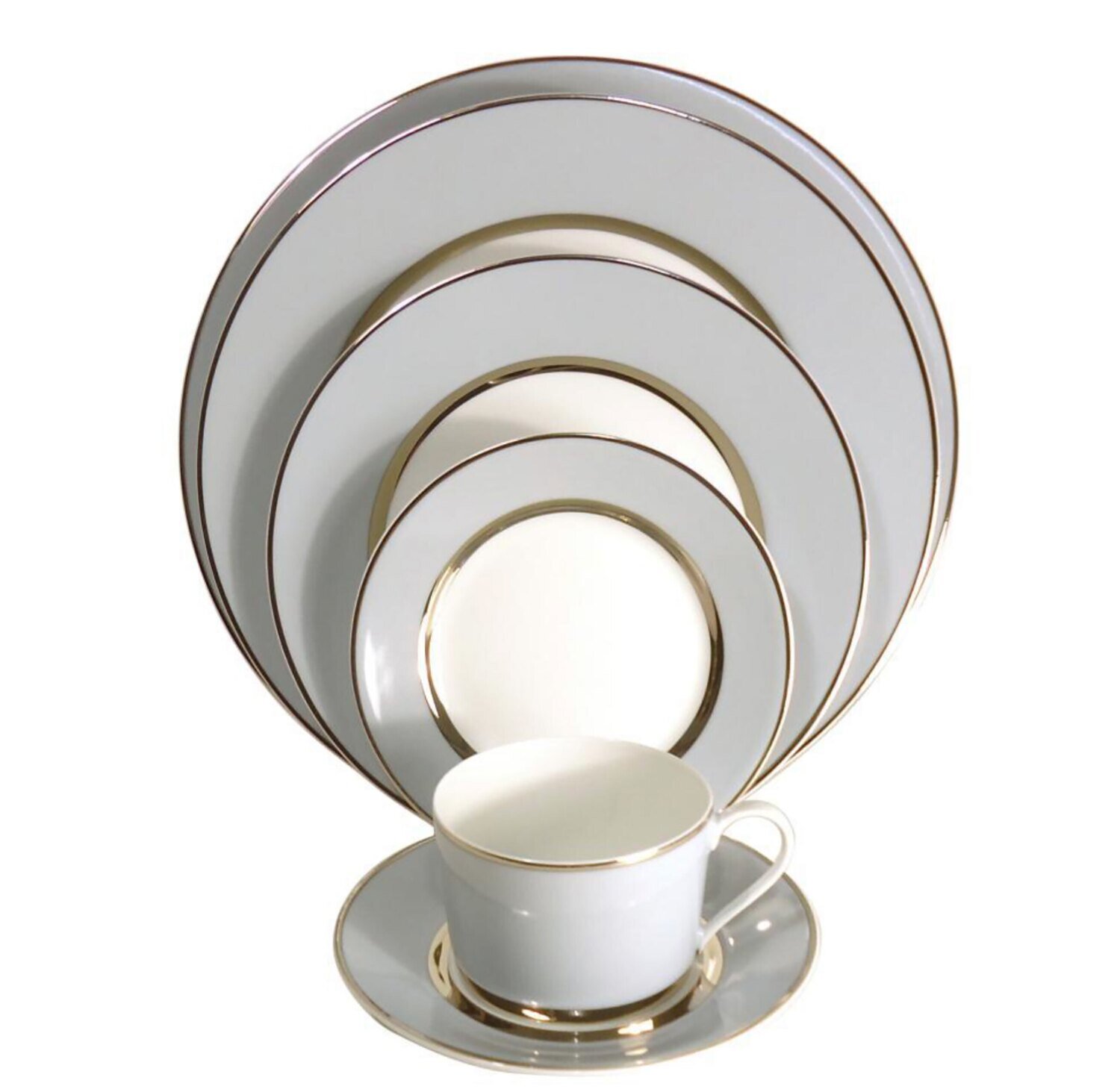 Royal Limoges Mak Grey Platinum Coffee Saucer T100-REC20828