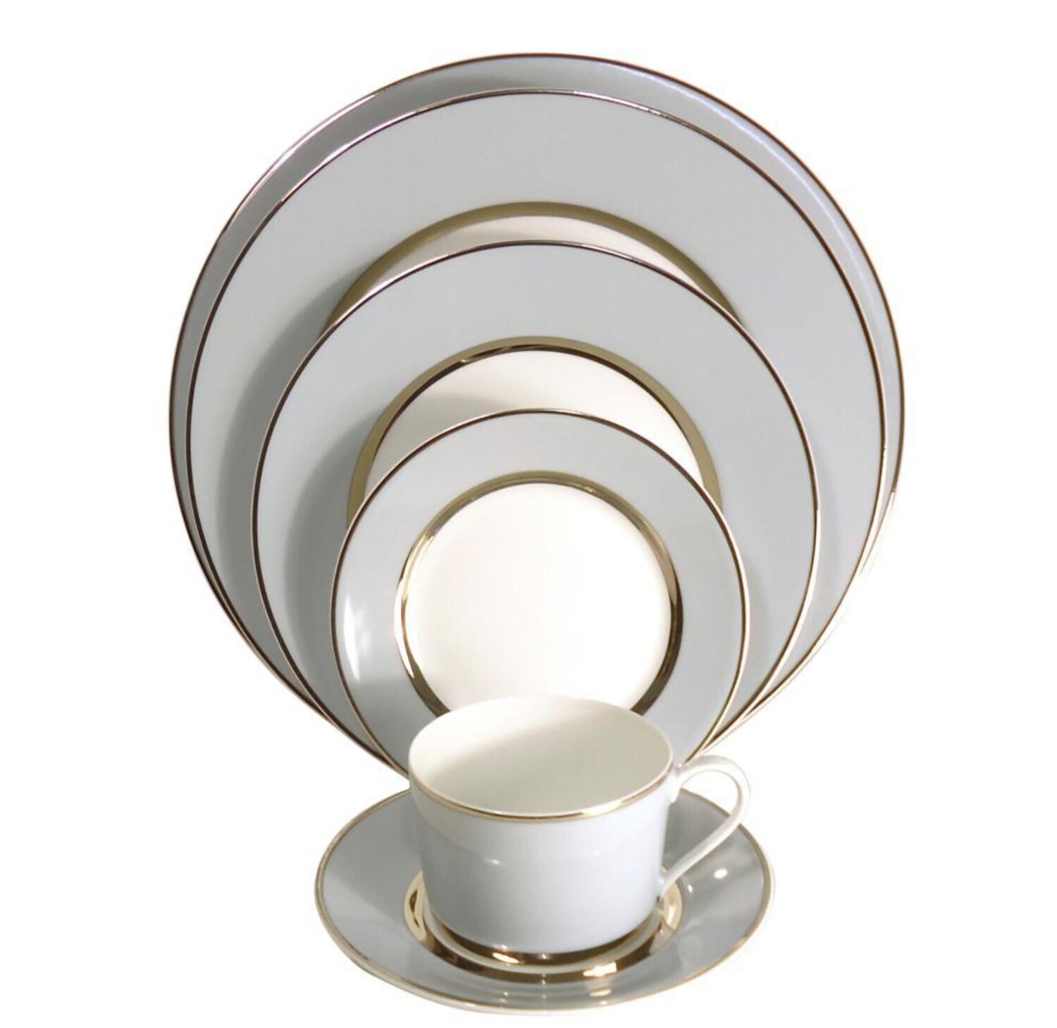 Royal Limoges Mak Grey Platinum Crm Soup Saucer T300-REC20828, MPN: T300-REC20828, 3700409923913