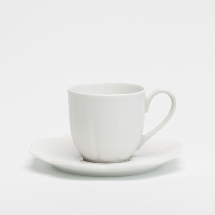 Royal Limoges Nymphea White Coffee Cup R200-NYM00001
