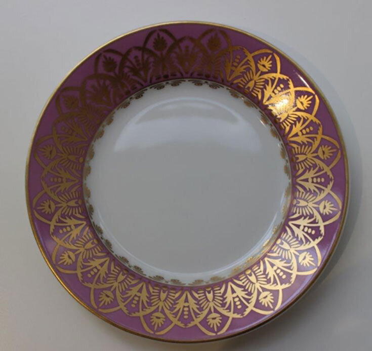 Royal Limoges Oasis Purple Bread &amp; Butter Plate B160-REC20708, MPN: B160-REC20708, 3700409927683