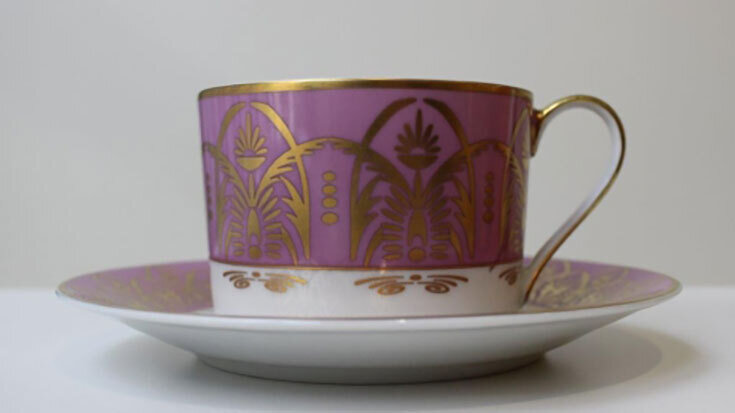 Royal Limoges Oasis Purple Tea Cup 6.75 oz R300-REC20708, MPN: R300-REC20708, 3700409931017