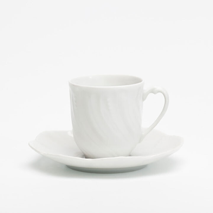 Royal Limoges Ocean White Coffee Cup R200-OCE00001