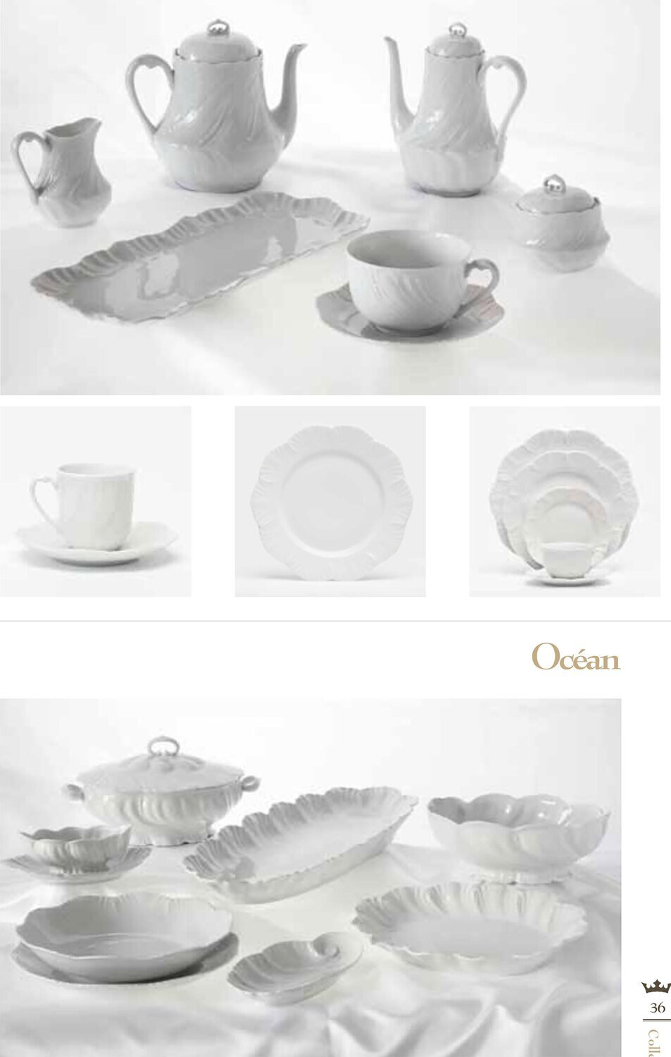 Royal Limoges Ocean White Oval Platter 15.75 L414-OCE00001