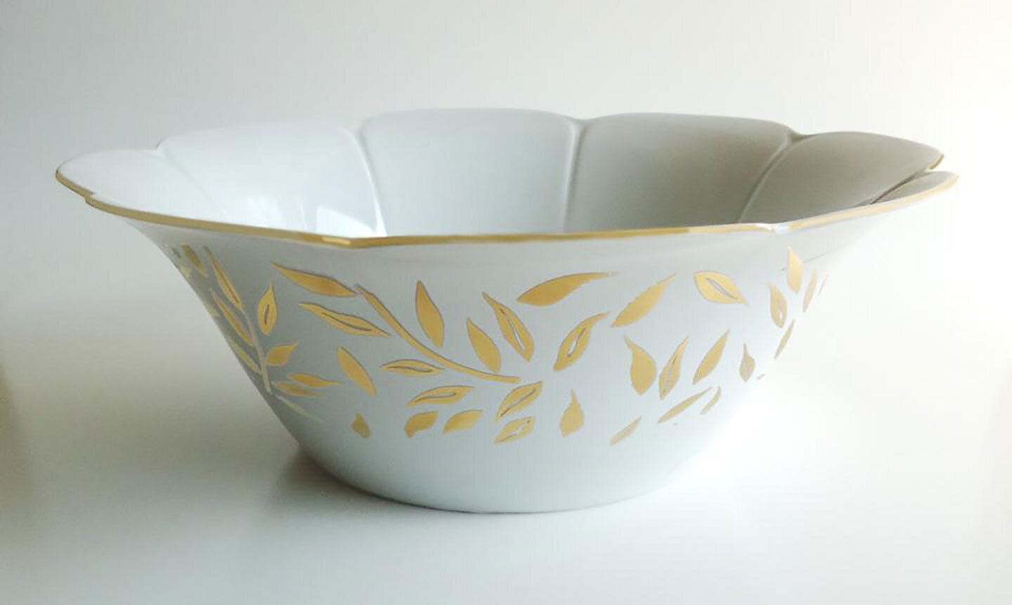 Royal Limoges Olivier Gold Salad Bowl V275-NYM20583, MPN: V275-NYM20583, 3700409921902