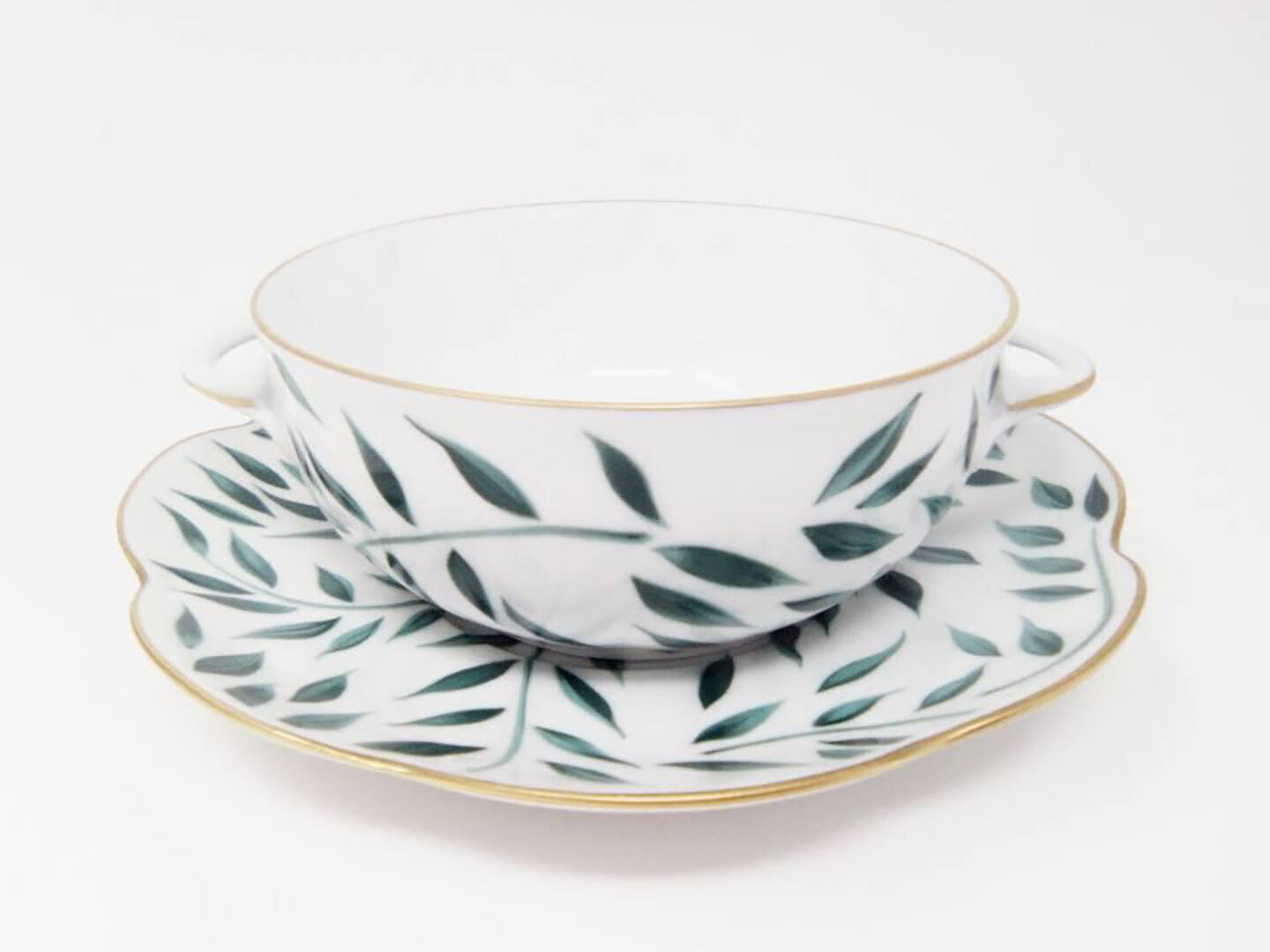 Royal Limoges Olivier Green Cream Soup Cup R500-NYM12010, MPN: R500-NYM12010, 3700409931383
